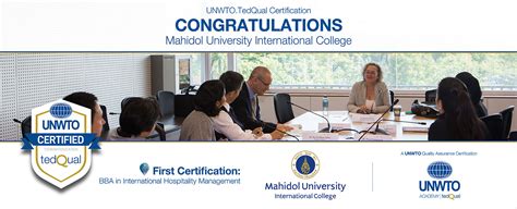 Unwtotedqual Certification Mahidol University International College Un Tourism