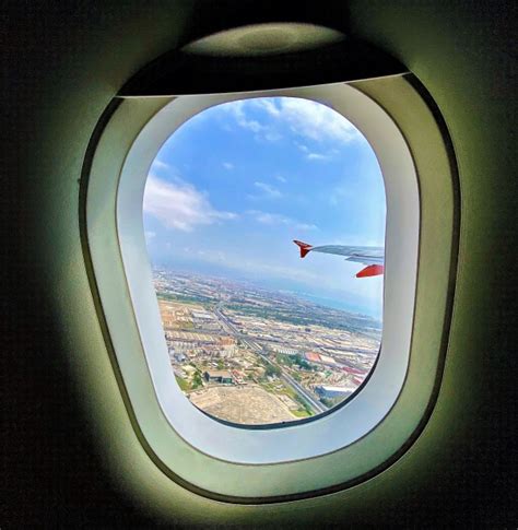 View From A Plane Window On Takeoff Free Stock Photo Public Domain