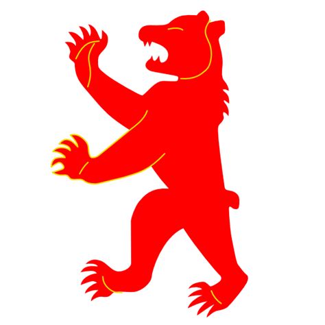 Bear, Coat Of Arms, Red Clip Art at Clker.com - vector clip art online, royalty free & public domain