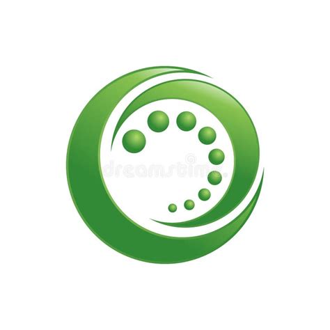 Símbolo Circular Verde Circular Logo Design De La Flecha Del Flujo