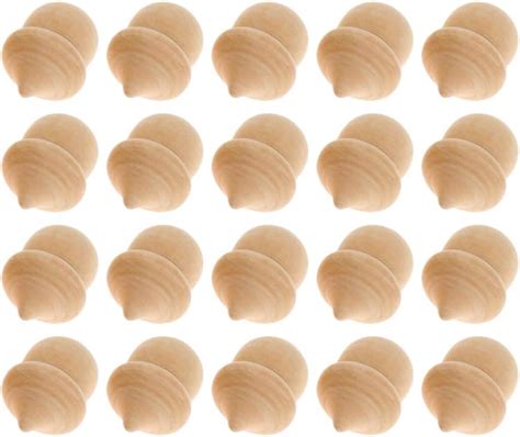 Amazon Nakpunar 25 Pcs Wood Acorns Unfinished Wood For Painting