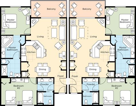 Wyndham Nashville 3 Bedroom Lockoff Floor Plan - floorplans.click