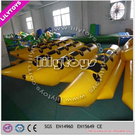 Más calientes de tipo popular de PVC amarillo bote banana inflable para