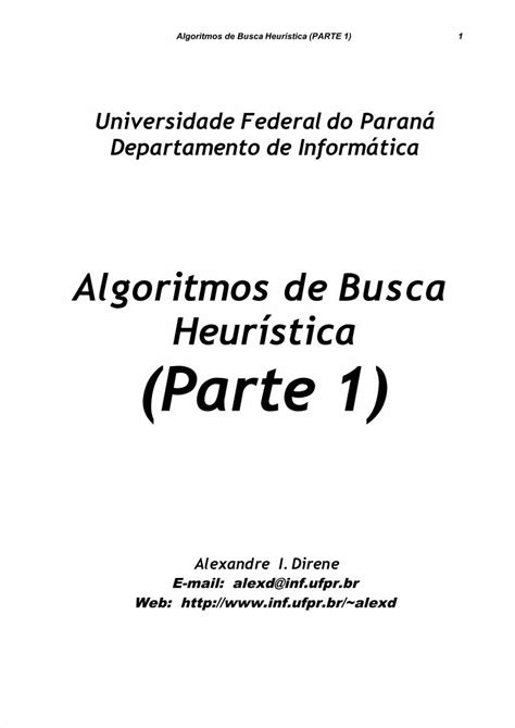 PDF Algoritmos de busca Heurística Parte I DOKUMEN TIPS