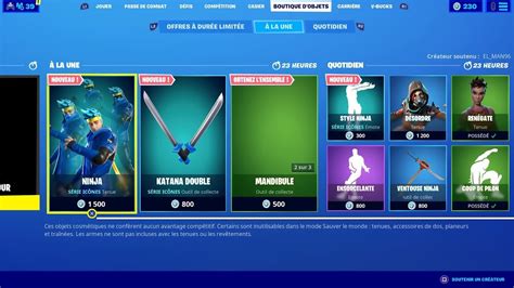 Boutique Fortnite Du 17 Janvier 2020 Youtube