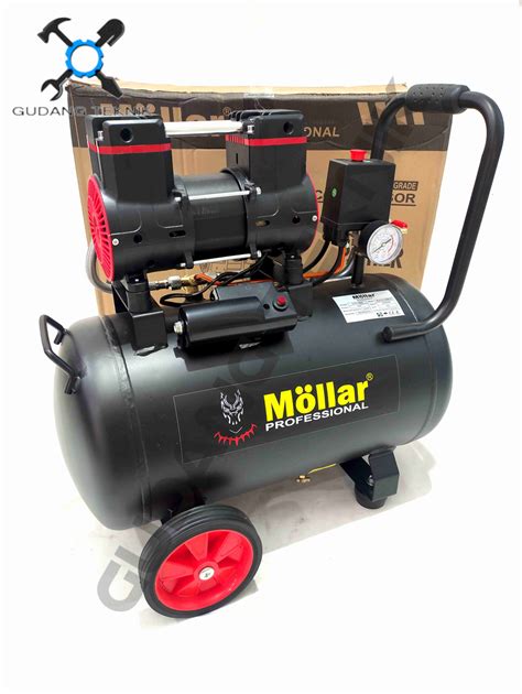 Mollar MLR AC1535BPR Mesin Kompresor Compressor Angin 35L Silent