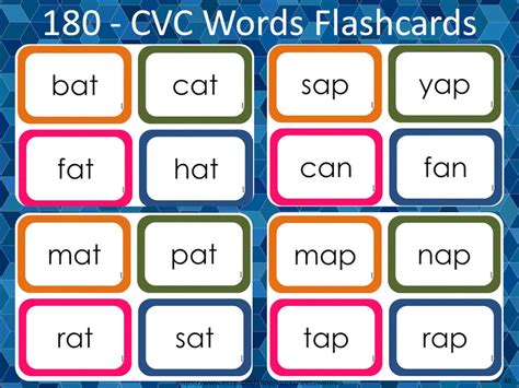 Cvc Word List Printable