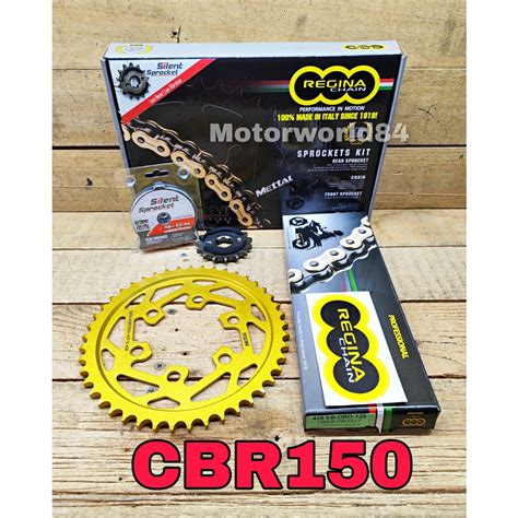 HONDA CBR150 FULL SET REGINA CHAIN KIT SPROCKET CBR150R 100 ORIGINAL