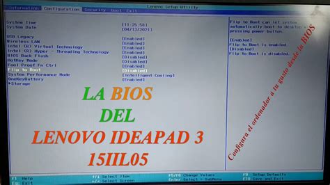 Configura La Bios De Tu Ordenador Lenovo Ideapad Youtube Hot Sex