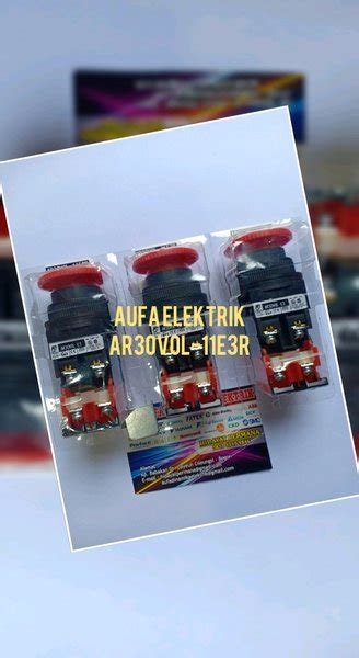 Jual AR30VOL 11E3R Emergency Stop Illuminated Pushbutton Di Lapak Aufa