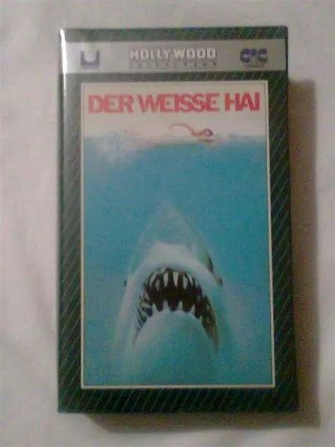 DER WEISSE HAI JAWS German VHS Shark Movie Videotape Steven Spielberg