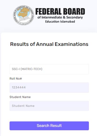 Fbise Result Nd Annual Ssc I Ii By Name And Roll No