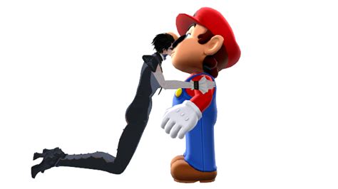 Mmd Bayonetta And Mario Kiss By Pac Mario64 On Deviantart