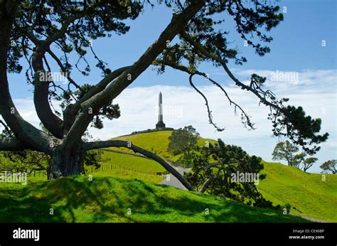 View Of One Tree Hill Auckland New Zealand Stock Photo Alamy