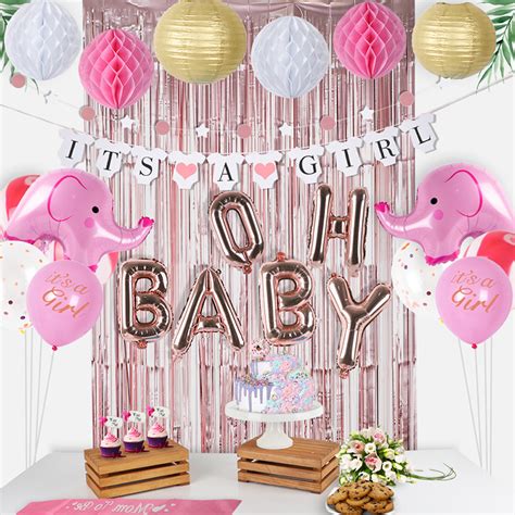 70 Tlg Baby Party Luftballon Deko Set It S A Girl