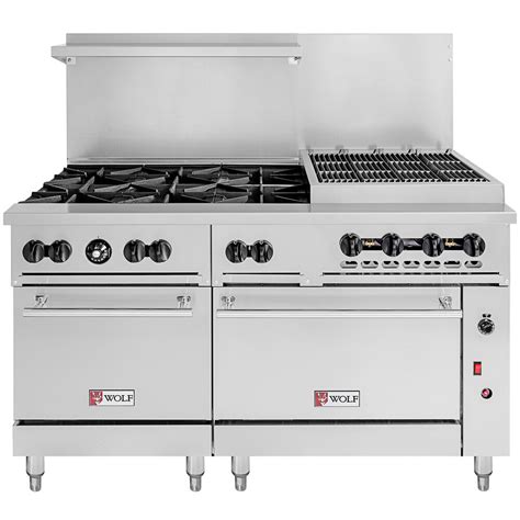 Wolf C60sc 6b24cbn Challenger Xl Series Natural Gas 60 Range With 6 Burners 24 Charbroiler 1