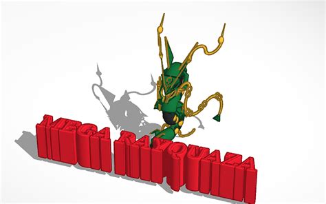 3d Design Mega Rayquaza On Beta Tinkercad