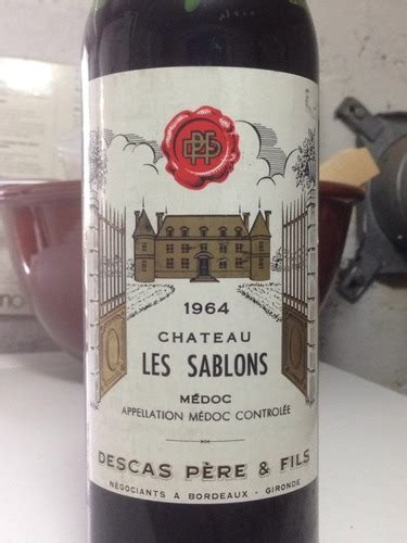 Descas Pere Fils Chateau les Sablons Médoc Vivino France