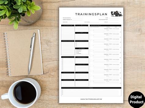 Hunde Trainingsplan Zum Ausdrucken Pdf A Farbe Hell Twitterrudel