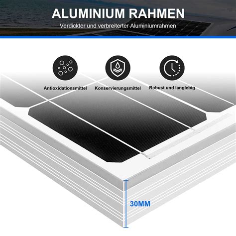 Solarpanel W Solarmodul Mono Photovoltaik F R Boot Wohnmobil