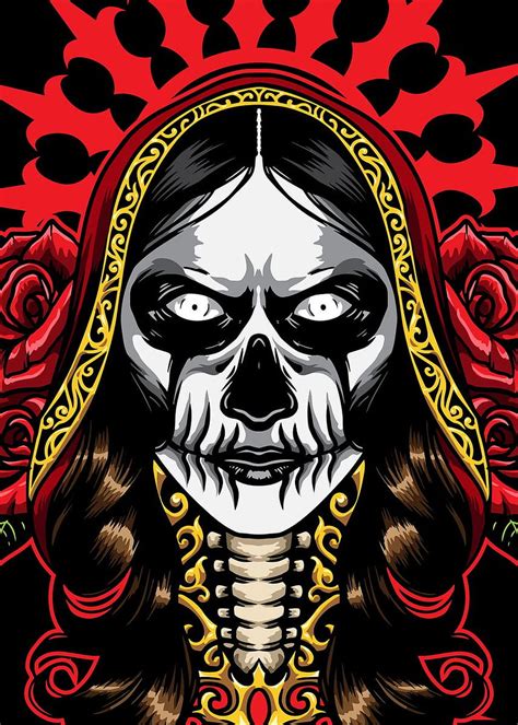 Evil Look Santa Muerte Poster HD Phone Wallpaper Pxfuel