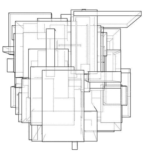 Wireframe Boxes Sketch Style Wireframe Structure Art Vector Wireframe