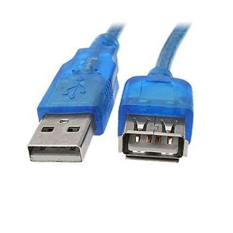 สาย Usb Cable 2 0 ผู้ออกเมีย ความยาว 1 10m Blue Shopee Thailand