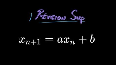 Sup Calcul dune suite ultra classique suite arithmético géométrique