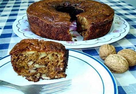 Bolo De Noz E Mel Sobremesas De Portugal