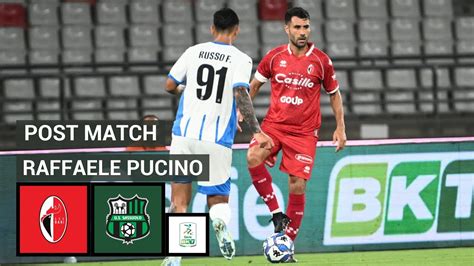 Bari Sassuolo Serie Bkt Intervista Post Match Di Raffaele