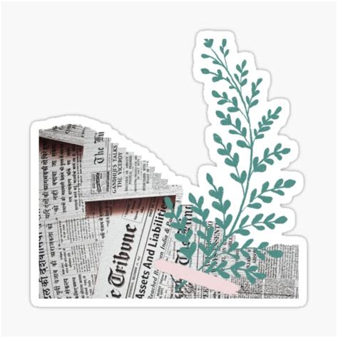 "Newspaper design" Sticker for Sale by Unisilio | Redbubble