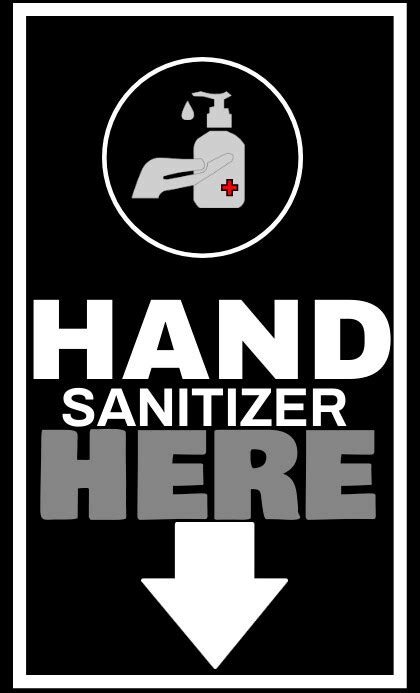 Copy Of Hand Sanitizer Board Sign Template Postermywall