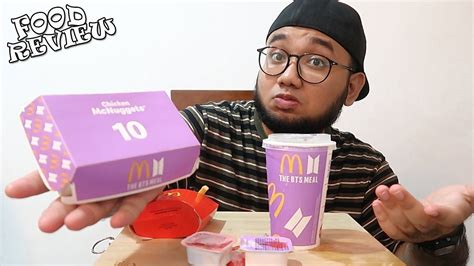 BTS MEAL McDonalds Malaysia Dapat Nugget Je Food Review YouTube