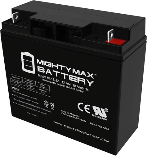 Accessories And Supplies Vision Cp12180 12v 18ah Sealed Lead Acid Battery This Is An Ajc Brand