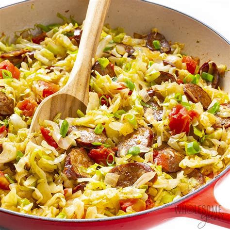 Recipe For Southern Fried Cabbage With Sausage And Bacon Deporecipe Co