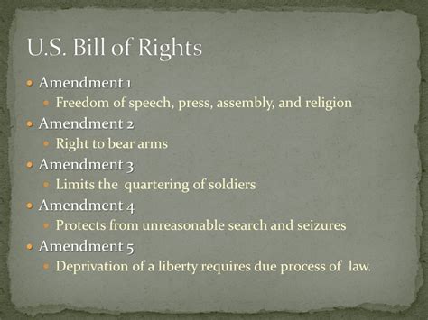 1st 5 Amendments