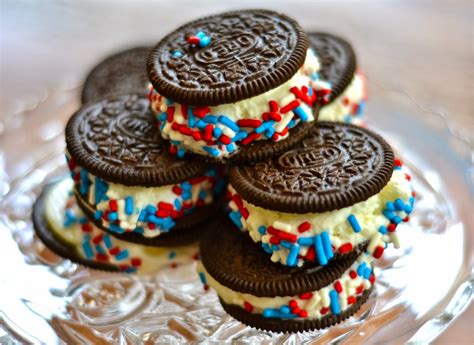 Sugar Confetti Oreo Ice Cream Sandwiches