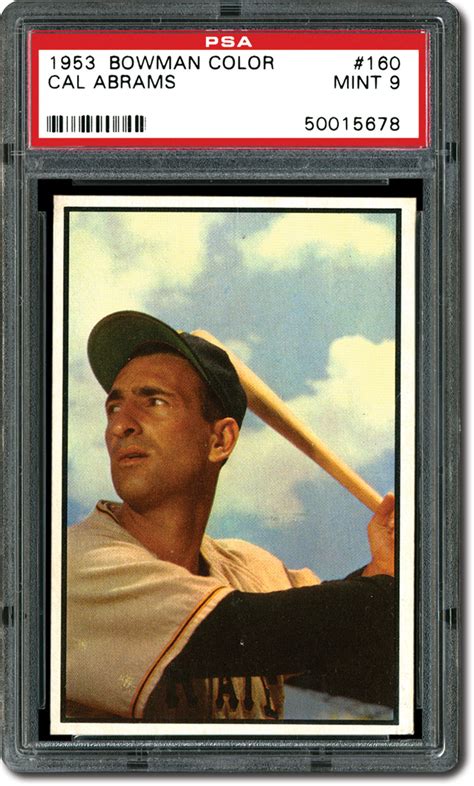 PSA Set Registry Collecting The 1953 Bowman Color Baseball Card Set