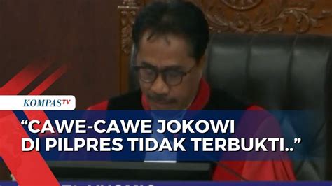 Mk Sebut Cawe Cawe Presiden Jokowi Di Pilpres Tidak Terbukti Youtube