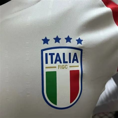 Player Version Italy White Long Sleeve Soccer Jersey Away Soccer