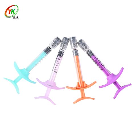 Medical Grade 1ml Long Sterile Borosilicate Glass Syringe For Beauty