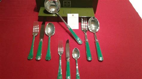 Christofle Green Talisman Model Rare Cutlery Set For 6 Catawiki