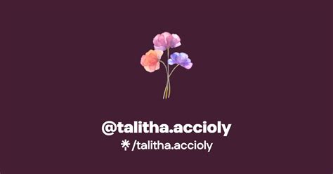 Talitha Accioly Instagram Facebook Linktree