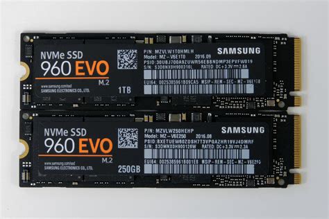 Samsung 960 EVO 250GB And 1TB M 2 NVMe SSD Full Review TurboWrite