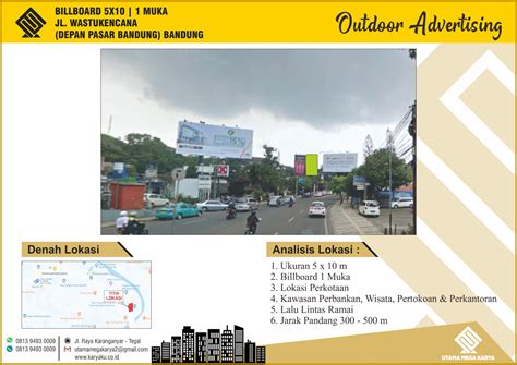 Sewa Titik Billboard Dan Baliho Di Bandung Jl Wastukencana Depan