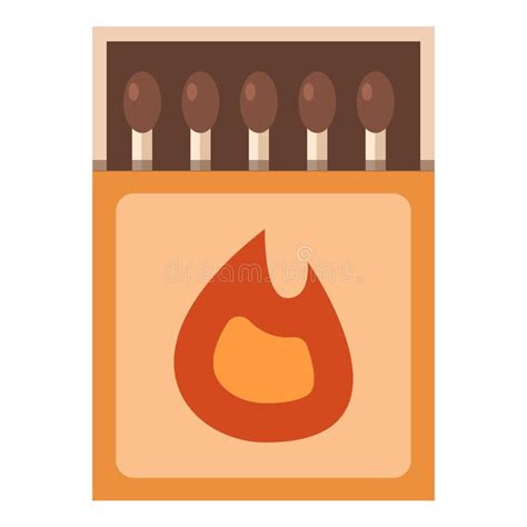 Matchbox Icon Vector Of A Match Hand Drawn Matchbox Stock