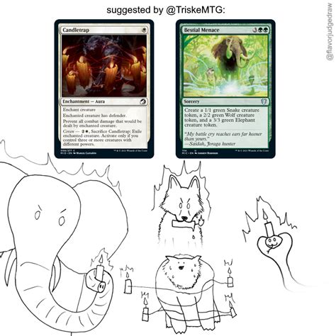 MTG flavor judge drawings on Twitter: