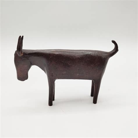 Bid On Everything - Primitive Cast Metal Donkey/Mule Figurine