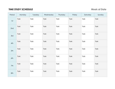 Free Printable Time Study Templates Pdf Word Ppt For Employees