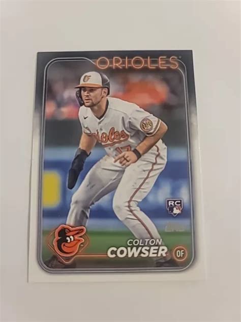 Carte Recrue 2024 Topps Series 1 Colton Cowser Rc 257 Baltimore